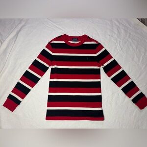 Polo by Ralph Lauren Red and Black Striped Shirt